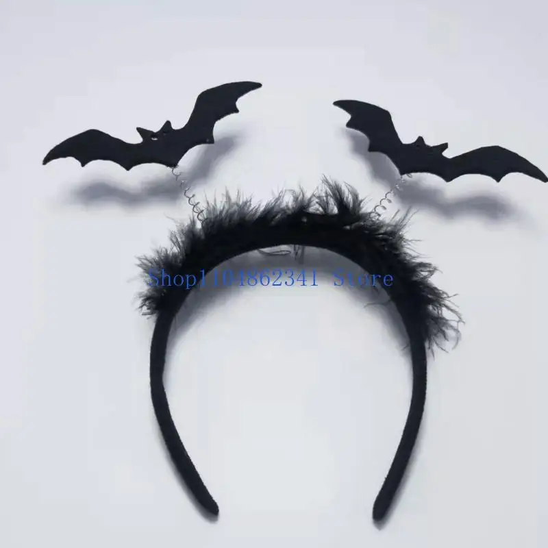 

5asd готическая повязка на голову с летучей мышью для женщин, диадемы и короны на Хэллоуин, готическая повязка на голову