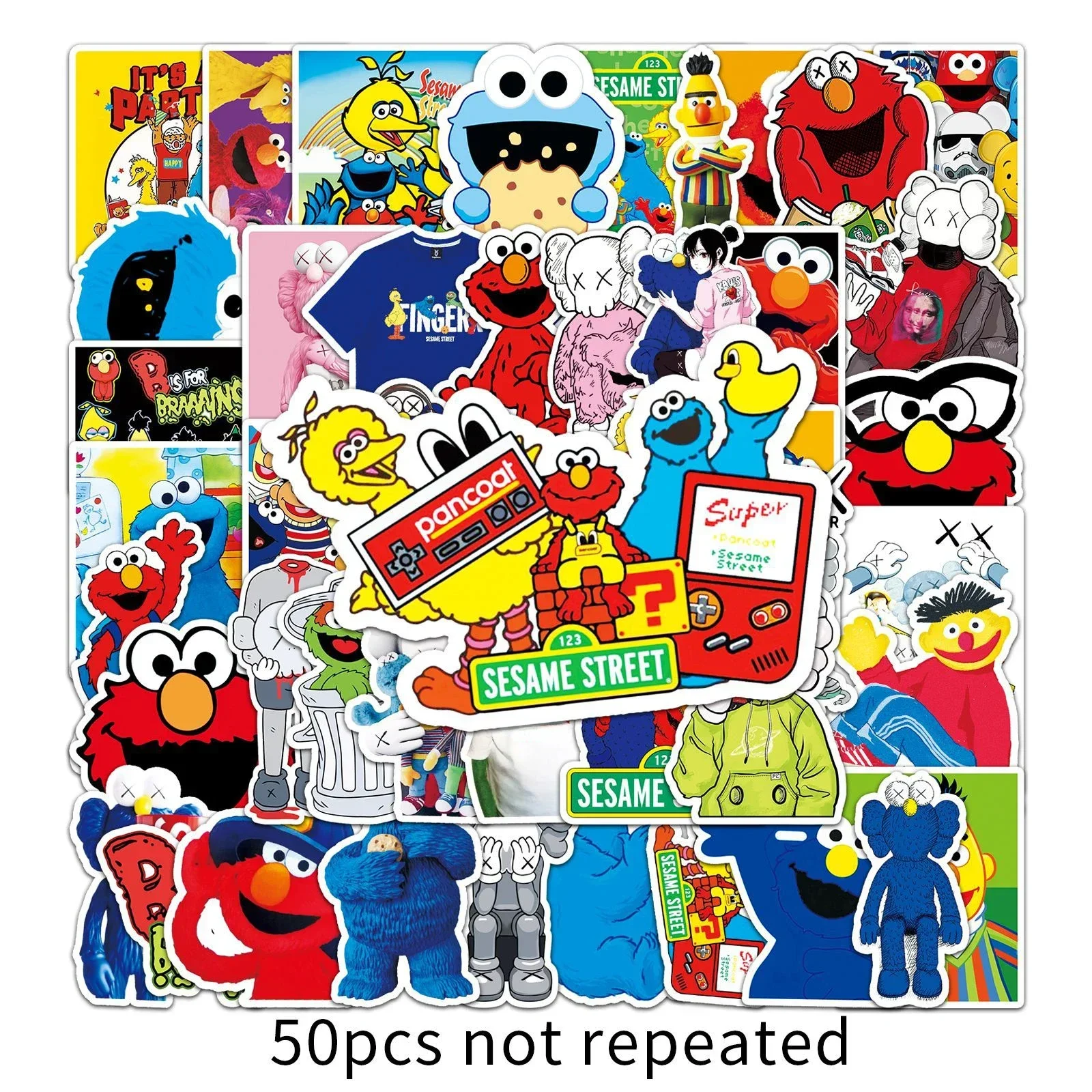 23/50/65pcs Cartoon Anime Guitar Skateboard Graffiti Car Sticker Waterproof Sticker