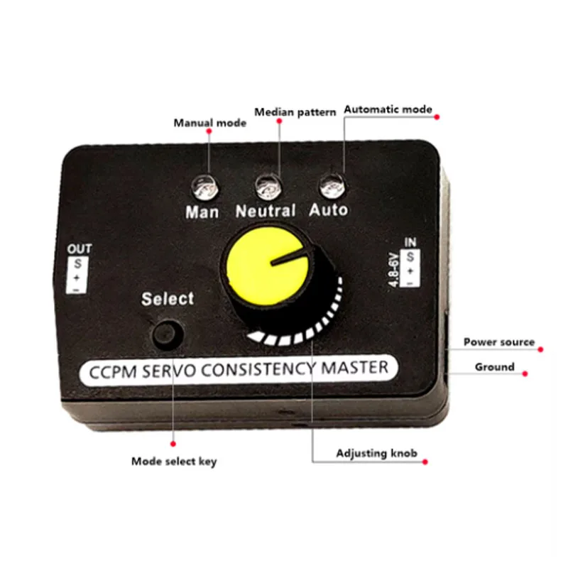 マルチサーボテスター,パワーチャンネル,一貫性速度コントローラー,ccpmマスターチェッカー,rcドローン部品,3ch,新品,1個