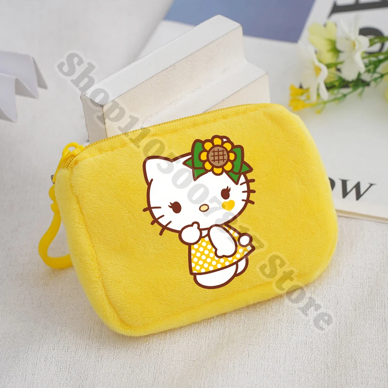 

Плюшевый кошелек в стиле аниме для мальчиков и девочек, милый кошелек для монет с героями мультфильмов, детские повседневные аксессуары, детский держатель для карт на молнии, сумка для денег, подарки