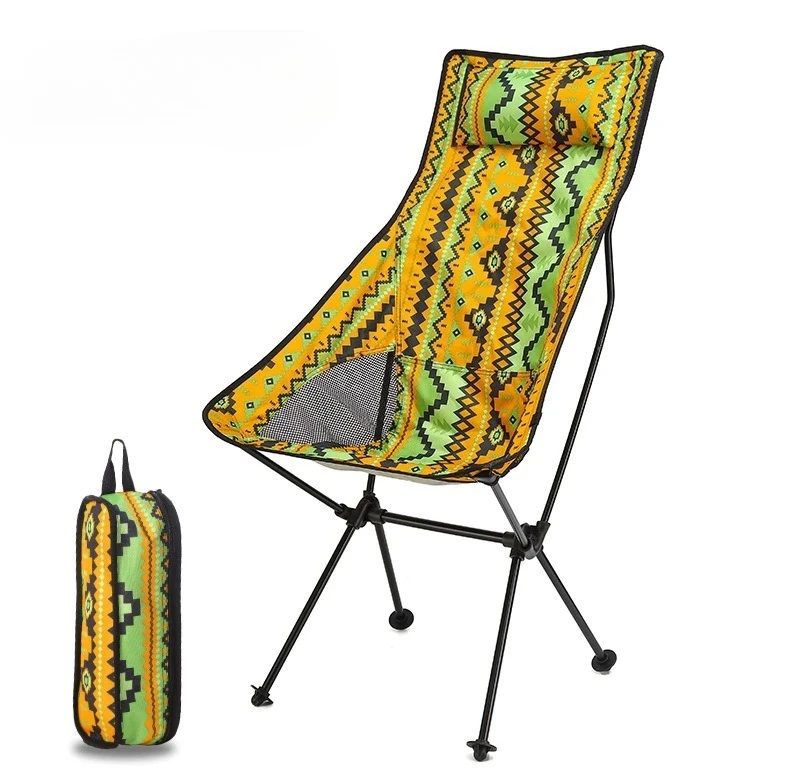 Multi Scene Portable Folding Backrest Chair Lightweight Stool For Camping Beach Sketching Fishing Leisure Use