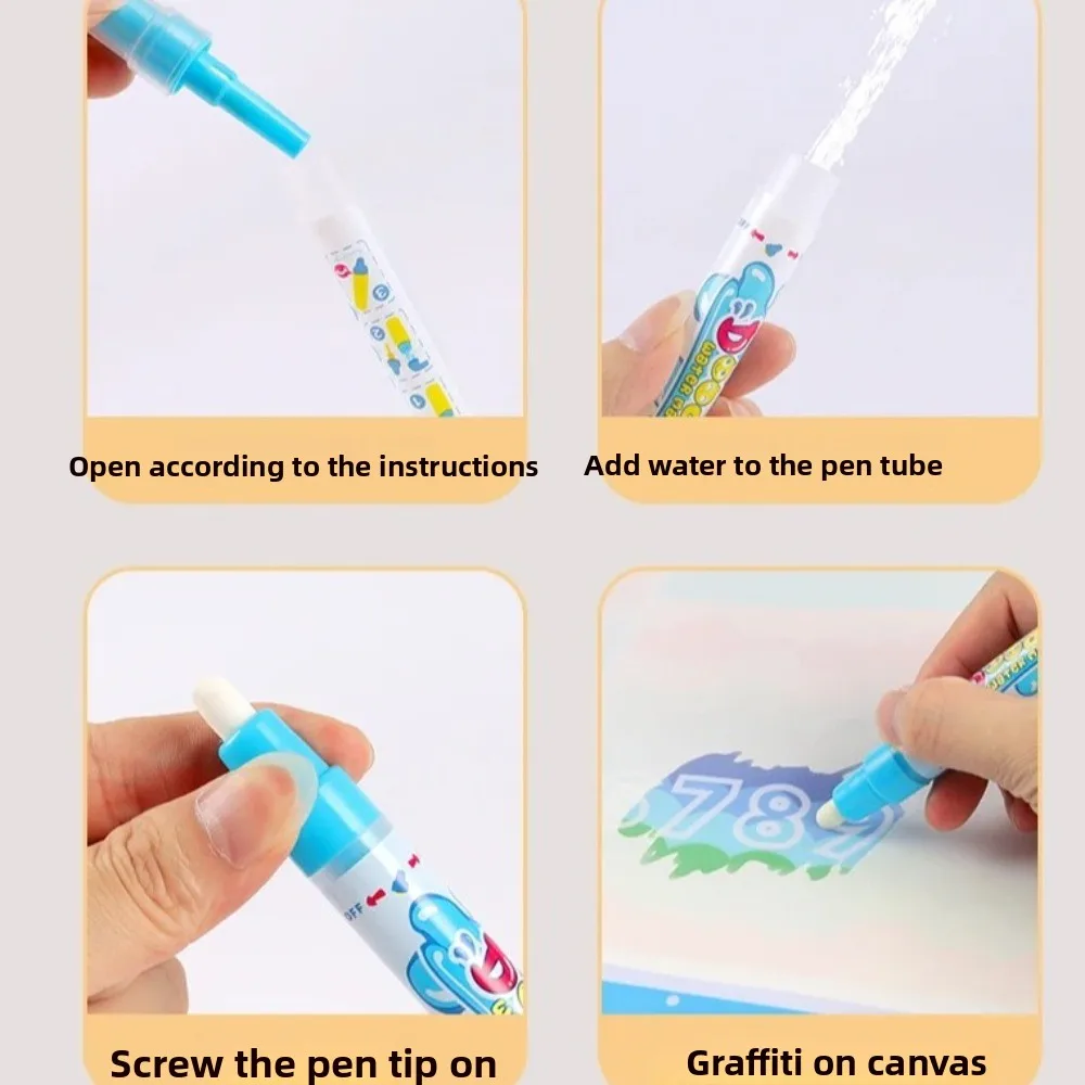 Nuevo Repetutamente Doodle Magic Water lienzo lavable Graffiti tablero de dibujo estera