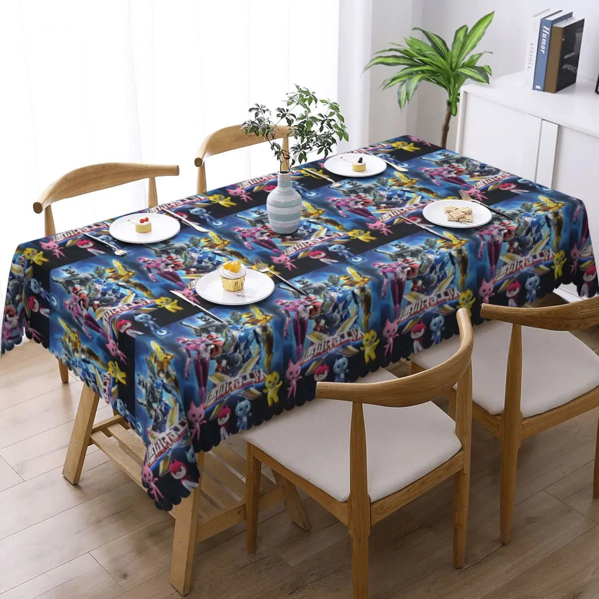Mini Force Custom Rectangular Tablecloth Waterproof Table Cover for Festival Party Decorations Table Cloth