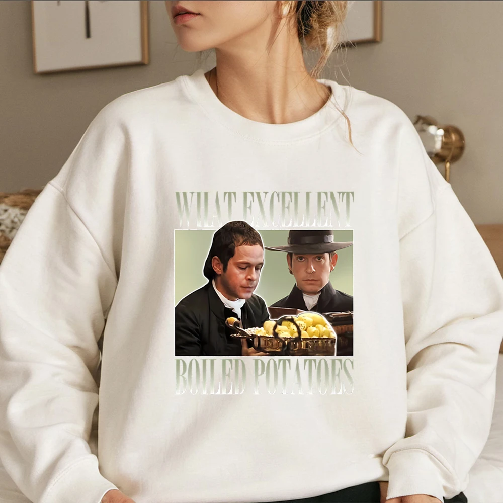 Zabawna bluza z gotowanymi ziemniakami Jane Austen Bluza z kapturem Duma i Przedszkodzenie Sweter Bookish Bluza unisex z długim rękawem