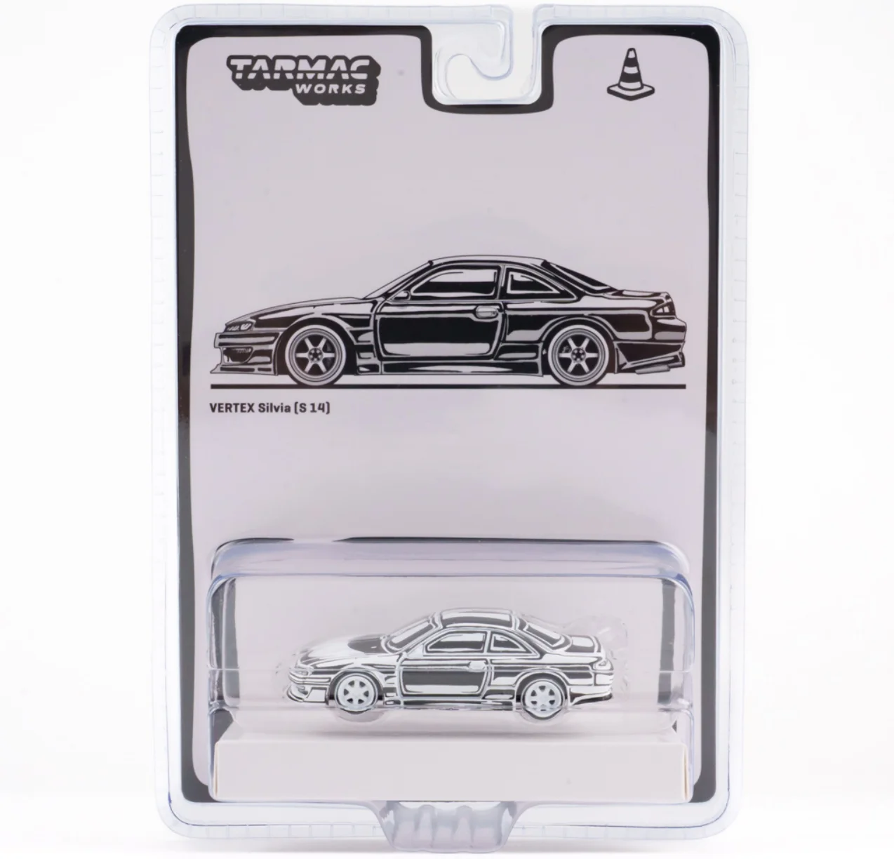 

Tarmac 1:64 VERTEX Silvia [S14] Diecast Model Car Collect Limited Edition Alloy