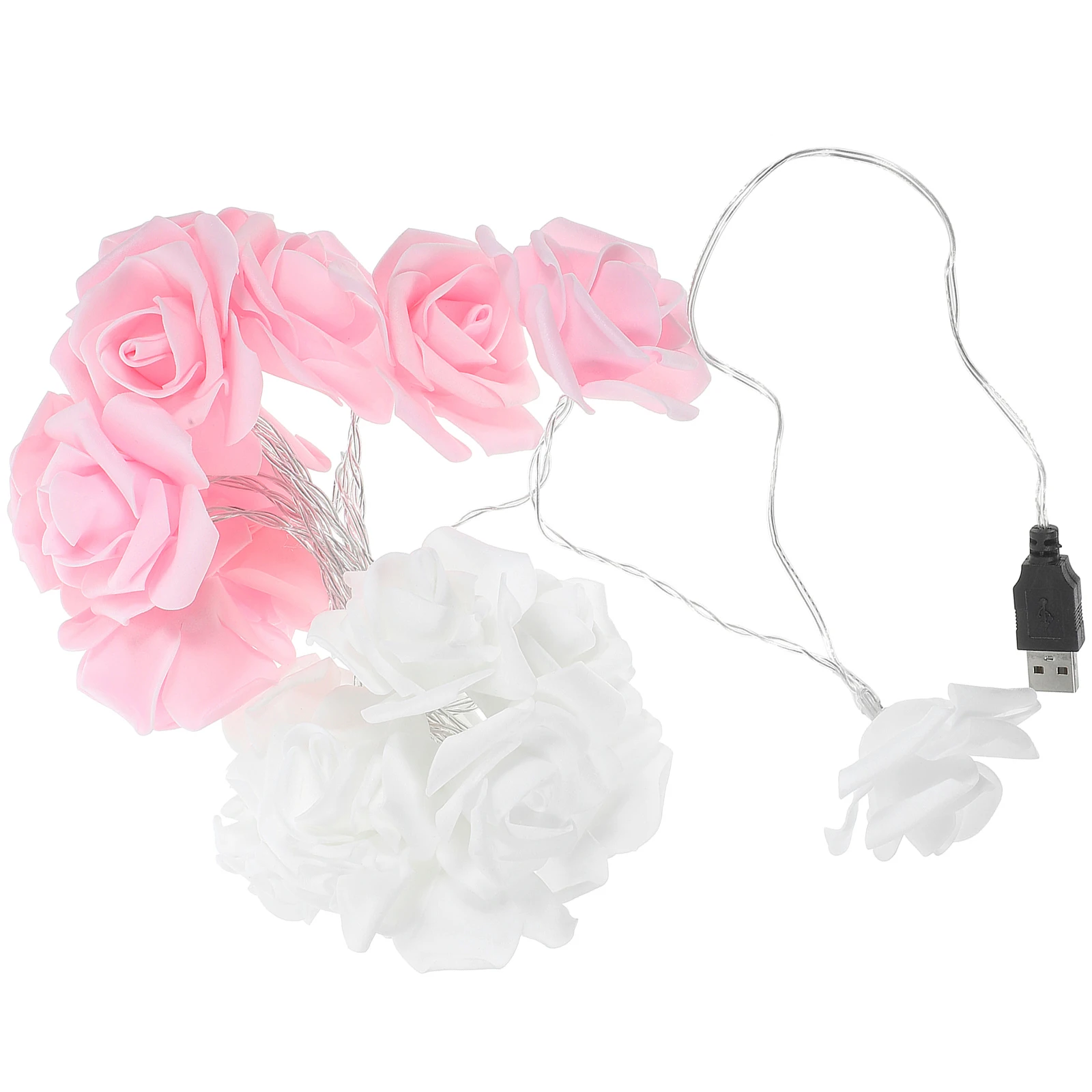 

1pc Led Rose String Lights 3M Usb Powered Warm Lights For Christmas Valentine Decoration Indoor Outdoor Party Bedroom
