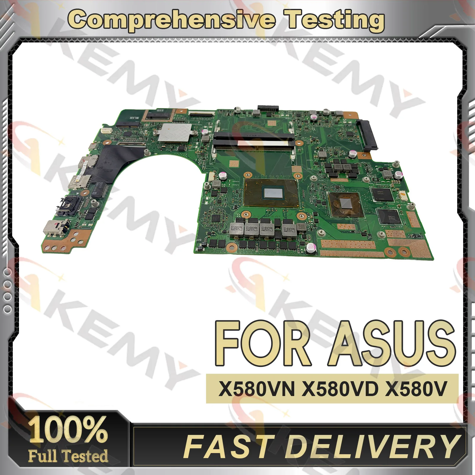 Carte mère pour ordinateur portable ASUS VivoBook X580VD FX580V X580V X580VN NX580V N580V, avec processeur, livraison rapide, tests 100% OK