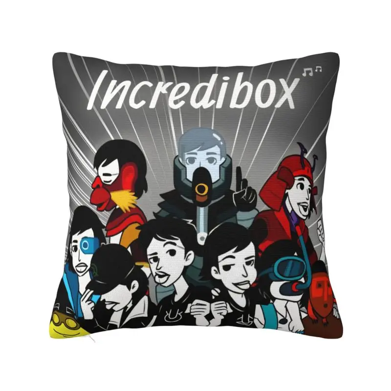 Custom Incredibox Music Video Game Cushion Cover 40x40 Decoration 3D Printing Throw Pillow Case for Car Double-sided