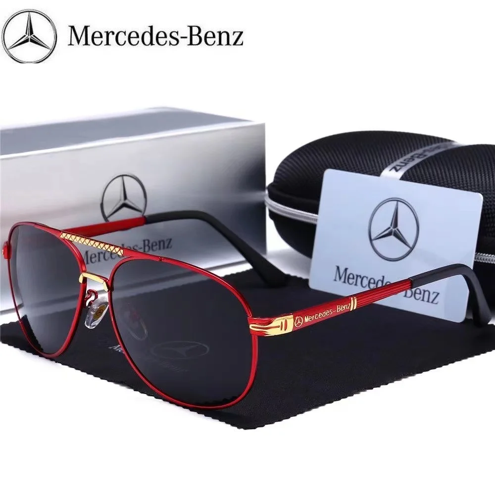 

For Mercedes Benz A B C E V R-Class A45 C43 CLA GLA GLC SL Car Luxury Men Driving Polarized Sunglasses Anti Glare Driver Goggles