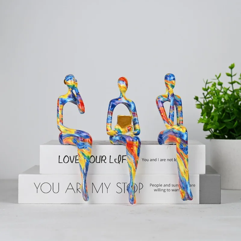 

Modern art figurine. Nice decor for home office, shelf and desk Great art ornament for art lovers to display and collect.