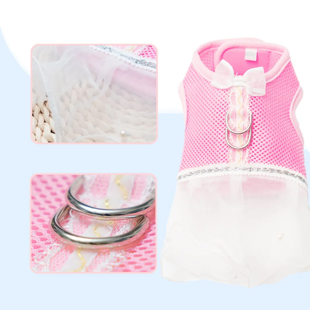 

1pcs Adorable Dog Princess Outfit Small Dogs Pet Costume Cute Clothes Walking Outdoor Comfortable Durable Vest Puppy Shirts Pet