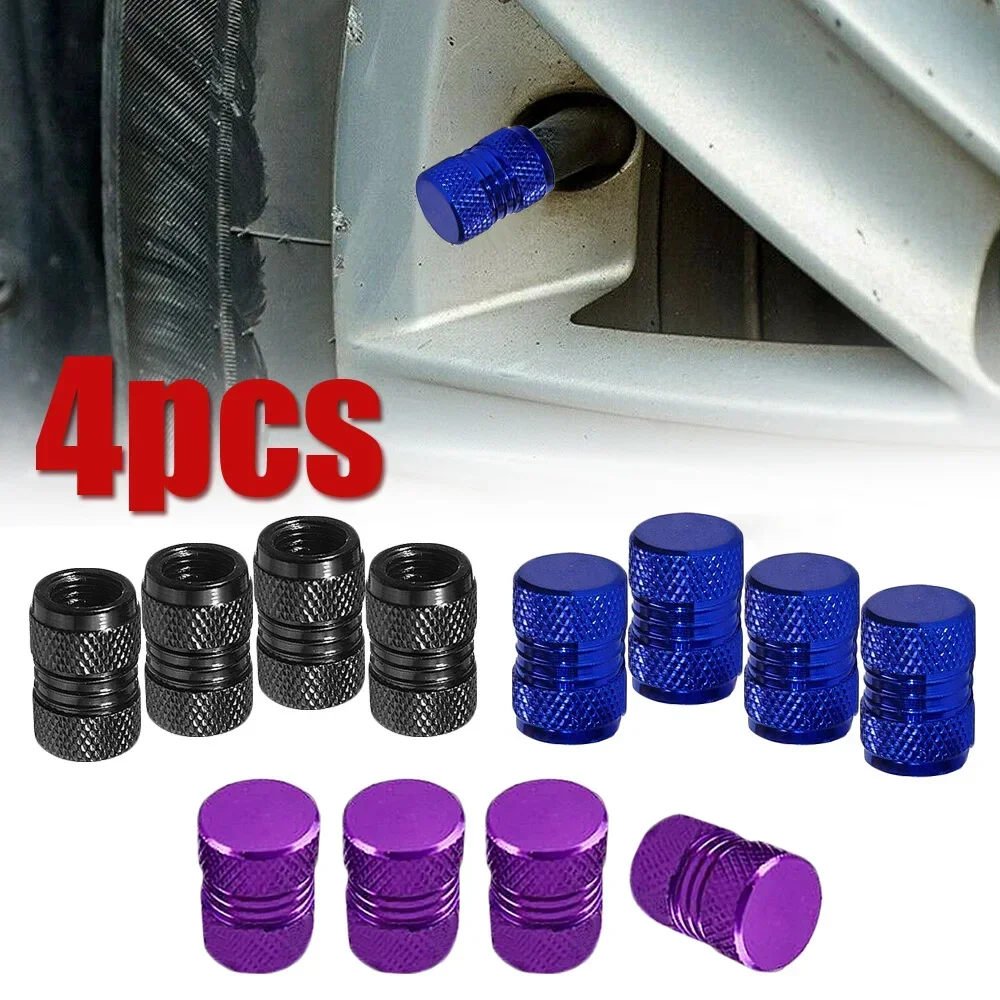 

4pcs Universal Aluminum Metal Wheel Tire Valve Caps Auto External Accessories for AUDI BMW VW Mazda Ford Toyota Nissan Hyundai