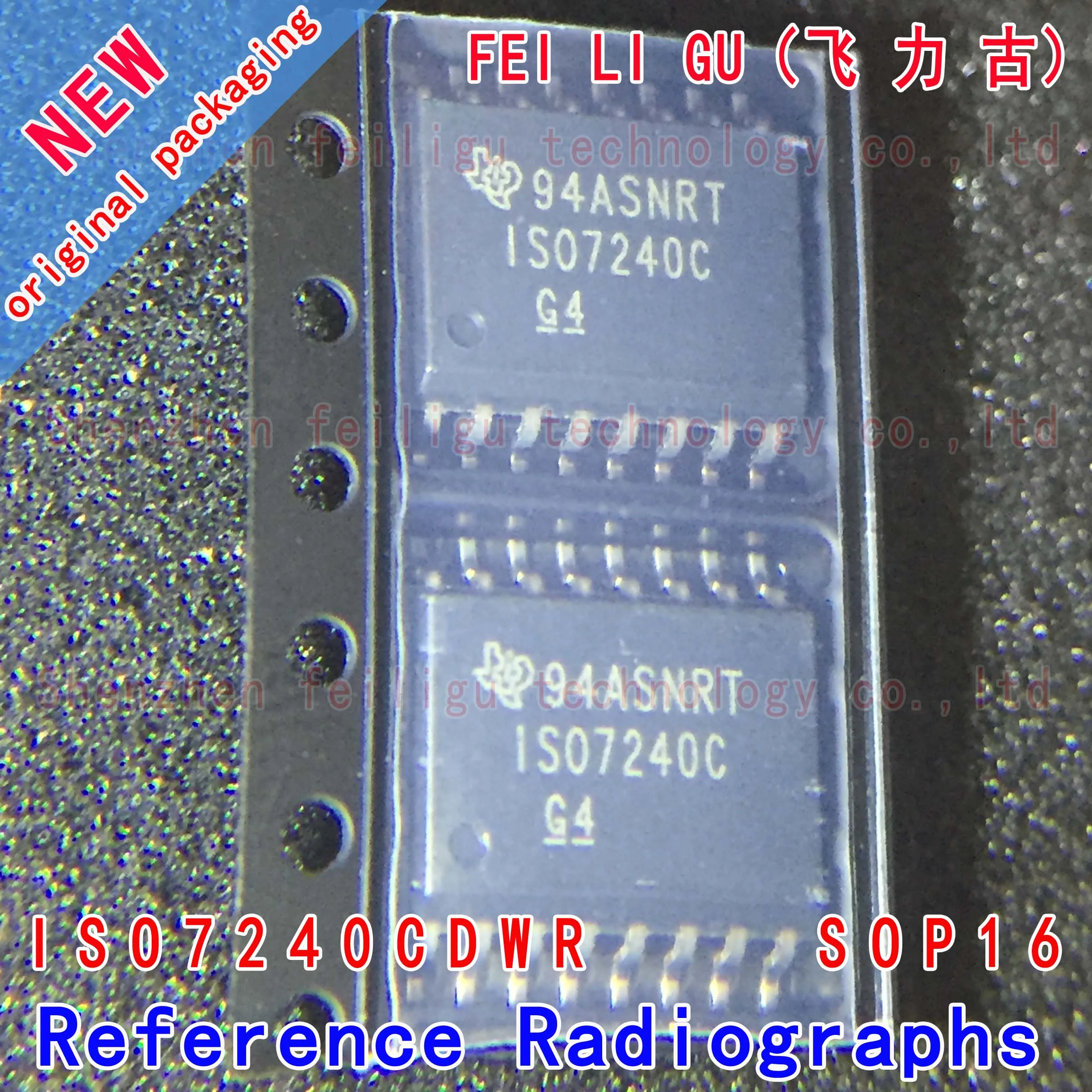 1/10/30PCS 100% (New) original ISO7240CDWR ISO7240CDW ISO7240C ISO7240 Package:SOP16 Universal Digital Isolator Chip