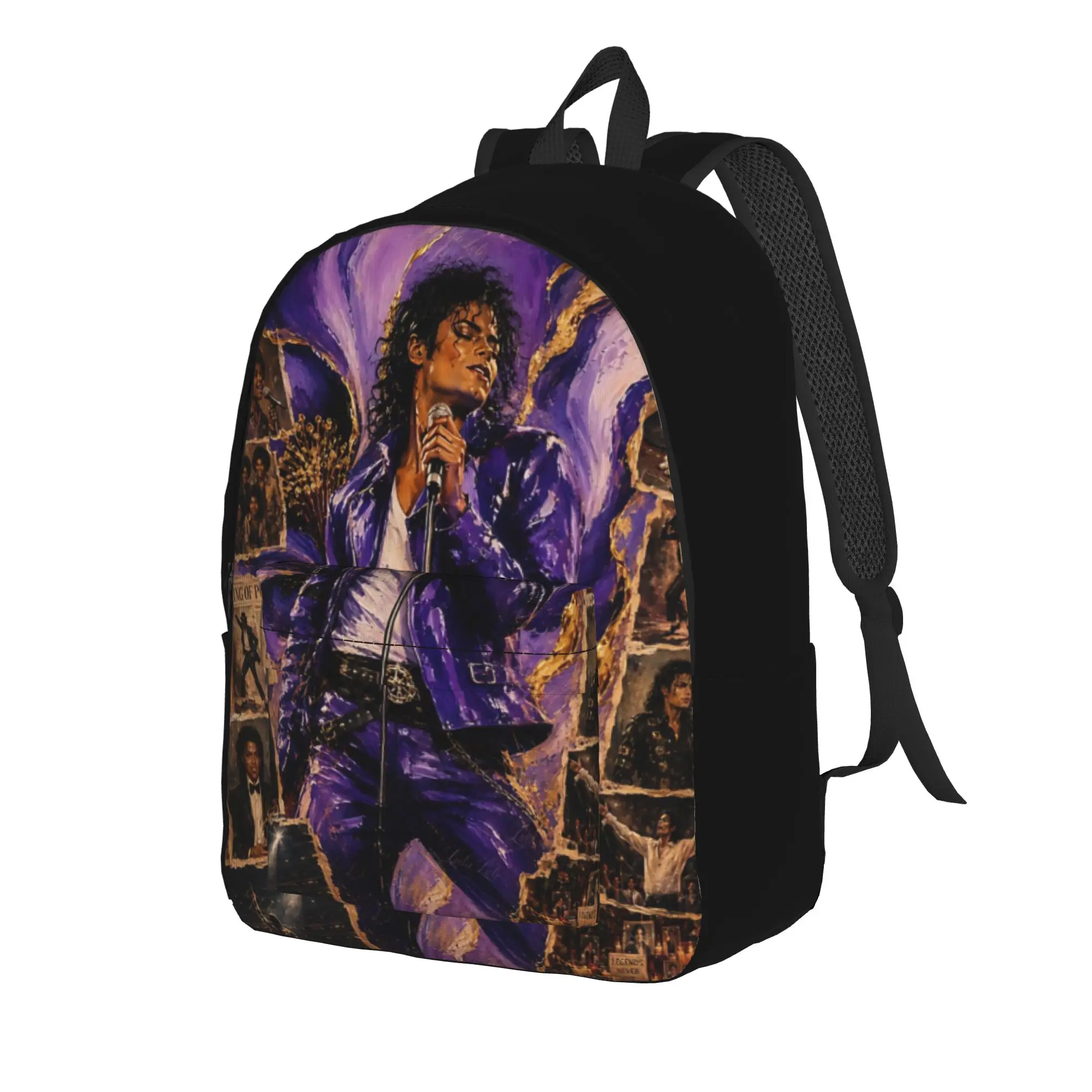Back to school season vintage pop Rucksack Michael Jacksonn For Women Cool Backpack