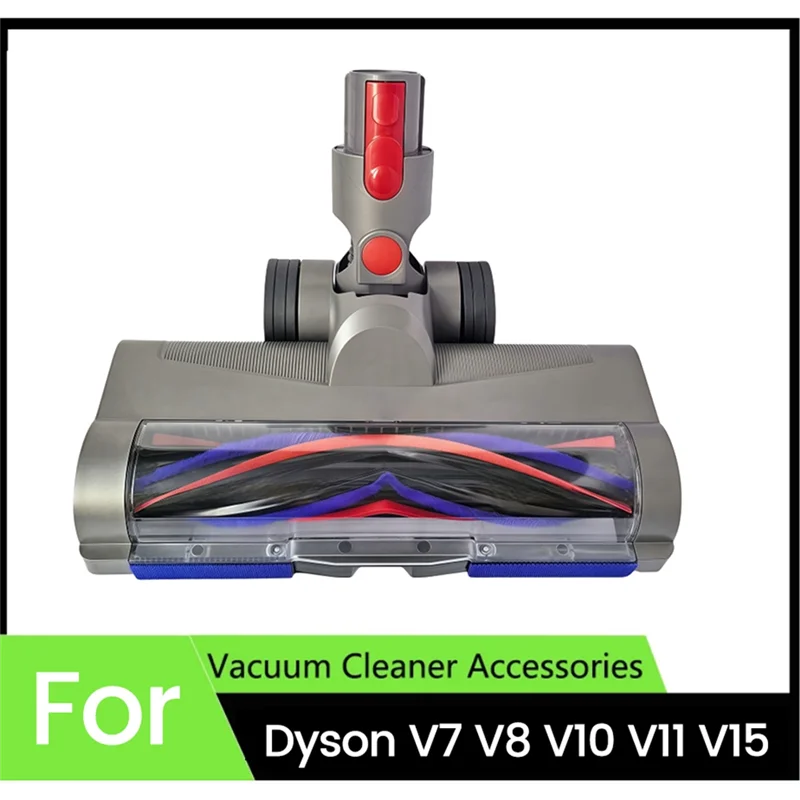 رأس منظف M04K مضاد للتشابك لـ Dyson V7 V8 V10 V11 V15 مرفقات مكنسة كهربائية مع ضوء غبار أخضر للسجاد والأرضيات الصلبة