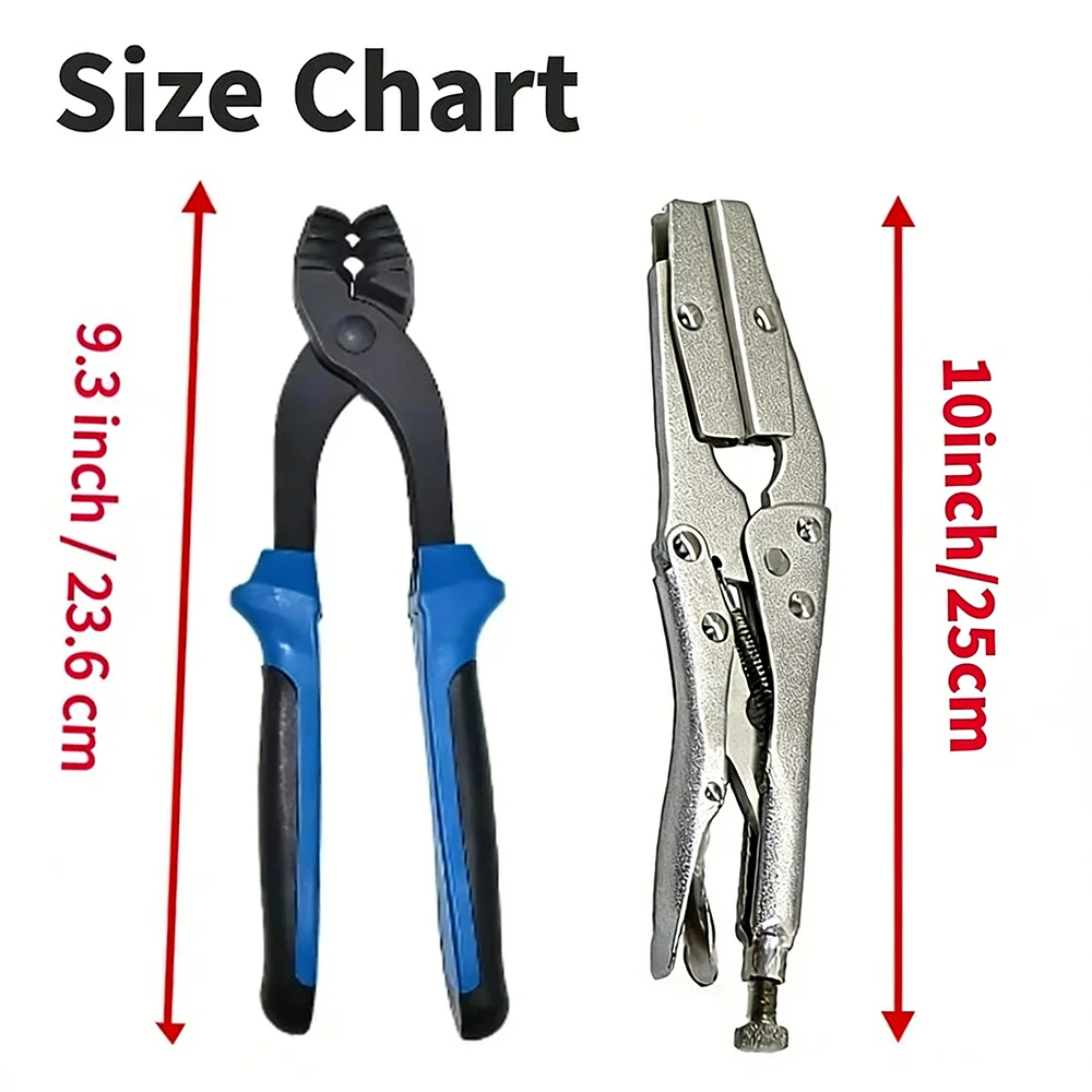 2 قطع مشبك أنابيب قفل كماشة و مشبك خرطوم صدمة تجتاح كماشة CR-V أنابيب الصلب الانحناء كماشة أدوات إصلاح السيارات
