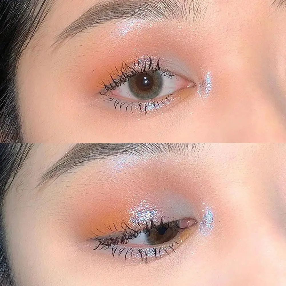 Sombra de ojos líquida brillante, lápiz de gusano de seda tumbado, maquillaje de ojos brillante, iluminador, sombra de ojos polarizada líquida