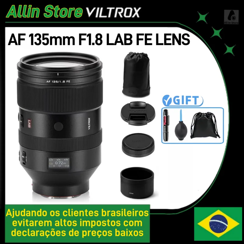 Viltrox 135 مللي متر F1.8 LAB AF كاميرات عدسة الإطار الكامل عدسات تركيز تلقائي لسوني FE جبل كاميرات Dor zve10 ZV-E1 A7 A7CR A7C2 a6700