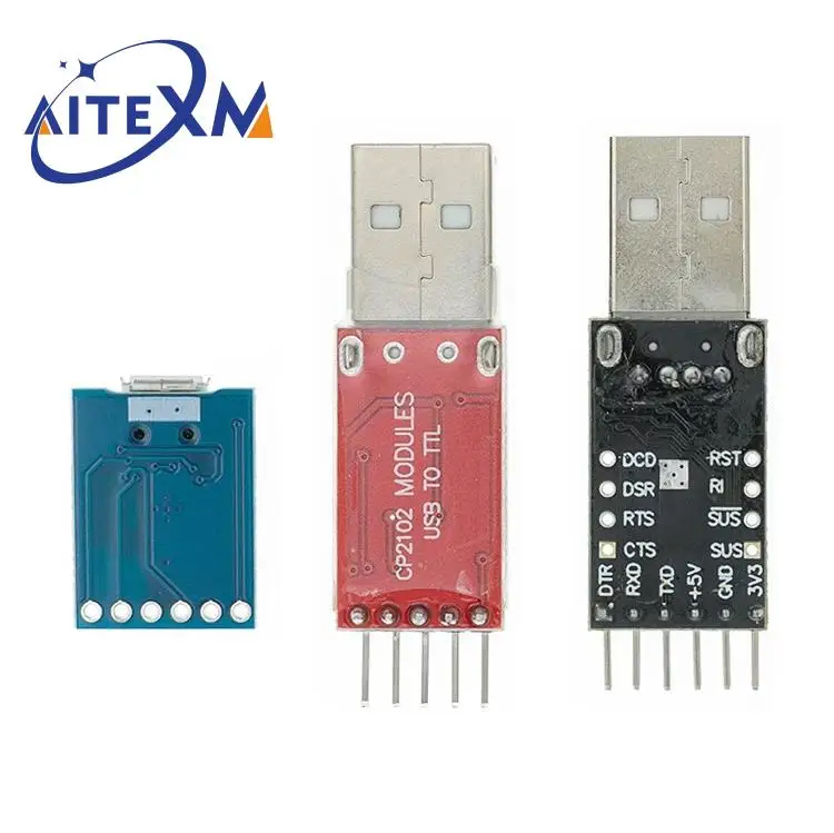 CP2102 USB 2.0 to UART TTL 5PIN Connector Module Serial Converter STC Replace FT232 CH340 PL2303 CP2102 MICRO USB for Aduino