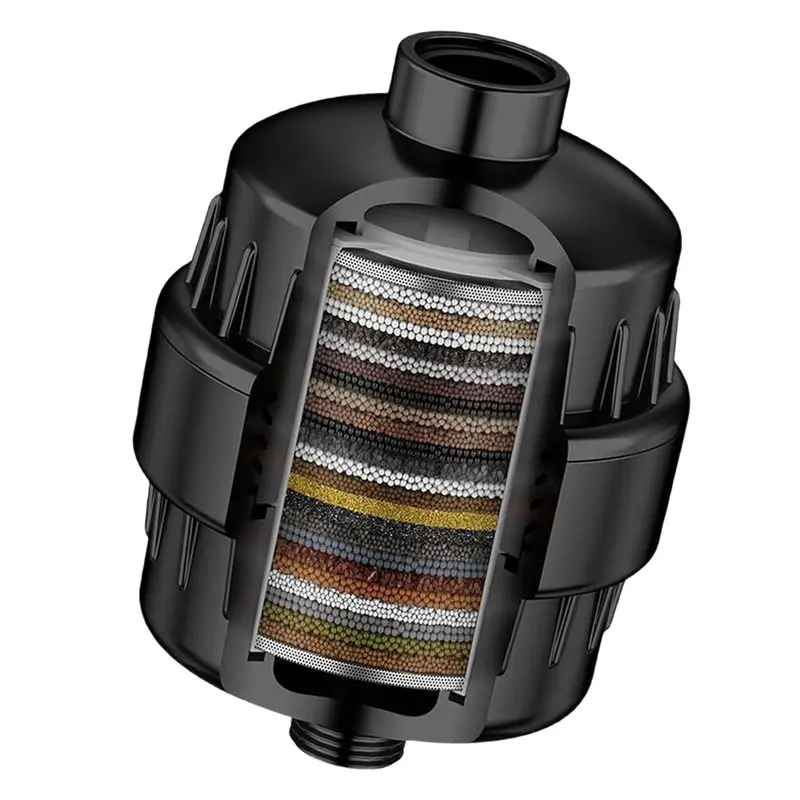 

AT05-Softens High Quality Shower Head 15 Stages High Output Water Filter For Shower Removes Chlorine Fluoride Heavy Metals