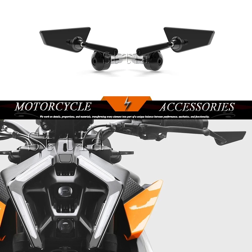 

For 390 690 790 890 990 DUKE 1290 1390 Super Duke 2013-2025 Motorcycle Handle Bar End Mirrors Side Rearview Mirror