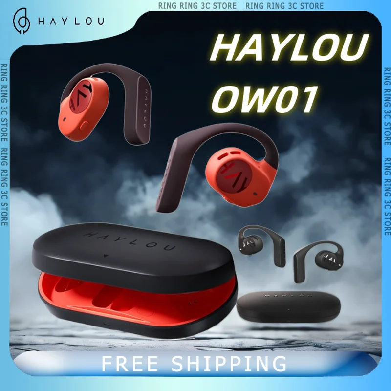 Haylou OW01 Bluetooth Headphone PurFree Buds Sport Headphones Long Endurance Noise Reduction HIFI Waterproof Custom Earphones