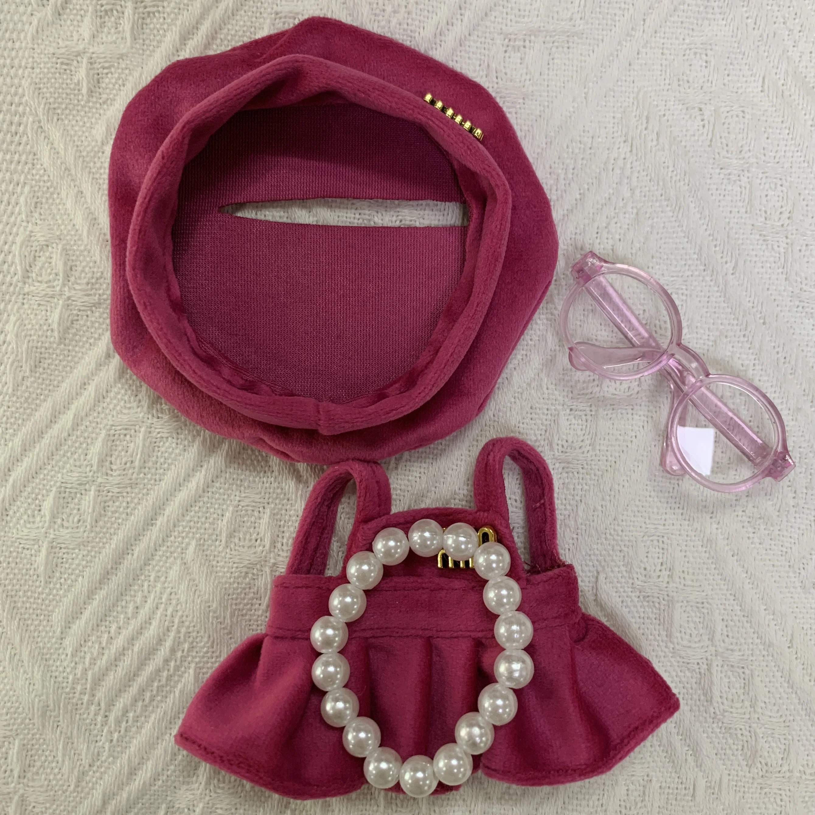 Abbigliamento universale per bambole Mini peluche in cotone idol per vestiti per bambole per 15-17CM I II III Labubu Abiti seduti Accessori per feste