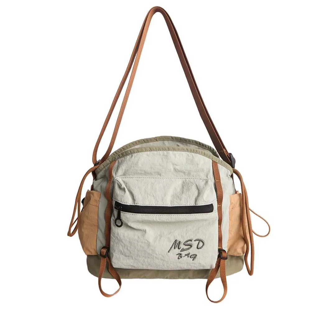 

Portable Mountaineering Crossbody Bag Quick Drying Embroidery Outdoor Nylon Shoulder Pouch Lightweight Anti-splash Water