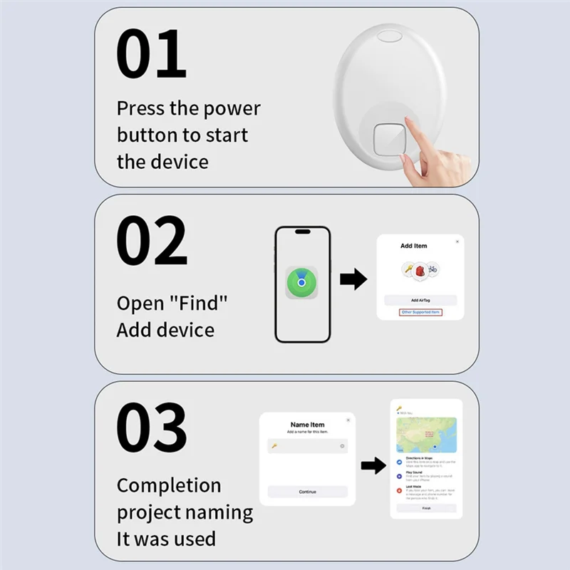 

ABKQ-Bluetooth локатор отслеживания домашних животных умный искатель предотвращения потерь для устройства Find My Airtag Anti-Lost
