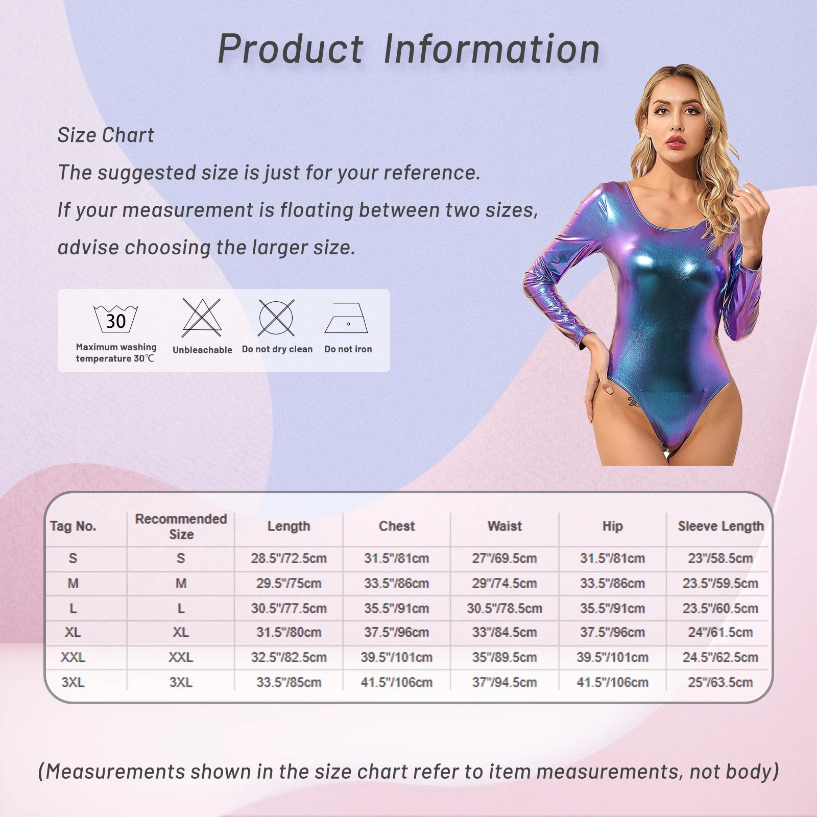 Womens Shiny Metallic Ballet Gymnastics Dance Leotard Long Sleeve Bodysuit Tops Sexy One-piece Thong Unitard Clubwear Dancewear