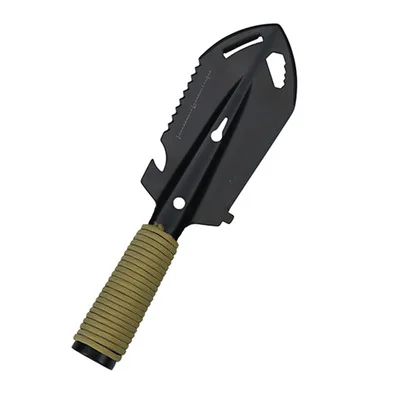Multifunctional Outdoor Steel Shovel Handheld Small Wilderness Survival Measuring Gadgets Hiking Camping Tools
