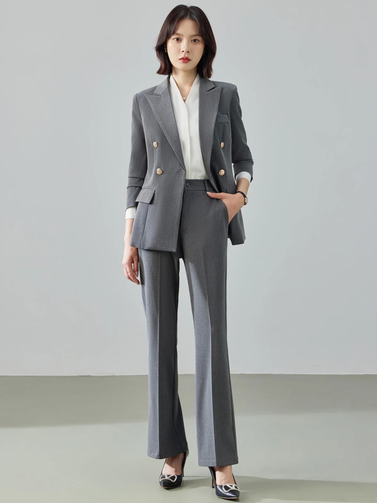 Conjunto de Traje Azul Cobalto - Women Formal Wear Look reseña y precio