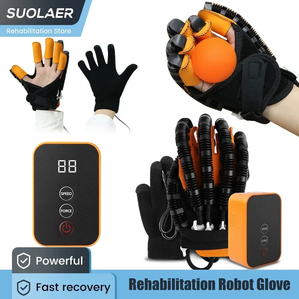 Stroke Rehabilitation Robot Gloves Hemiplegia Hand Training Cerebral Infarction Finger Function Recovery Physicaltherapy Trainer