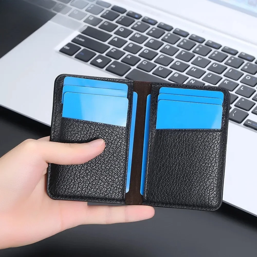 Baellerry جديد الرجال محافظ قصيرة حامل بطاقة الائتمان الصغيرة الفاخرة الذكور سليم محفظة عالية الجودة حافظة بطاقات الهوية #3