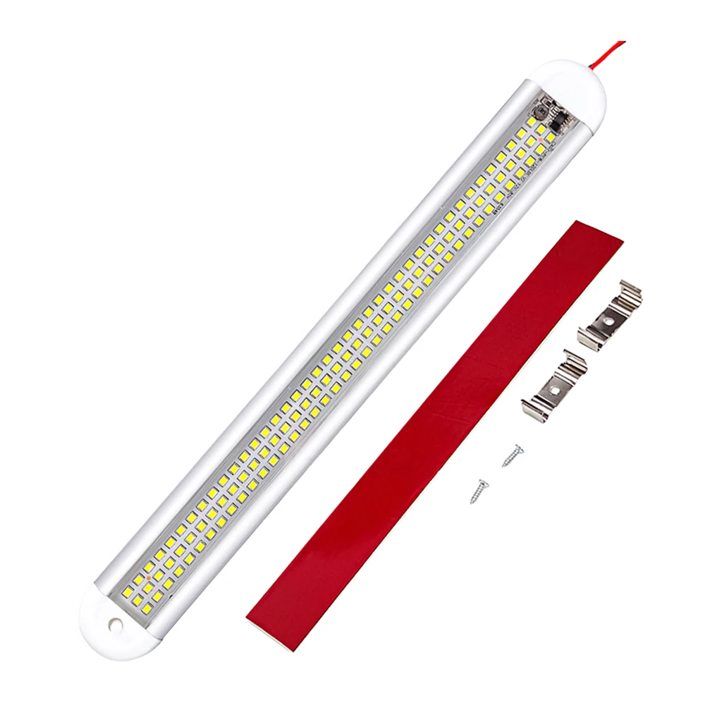

Van Truck 120 LED White Light Tube with Switch DC 12-85V 12W Car Ceiling Light Car Interior Roof Light