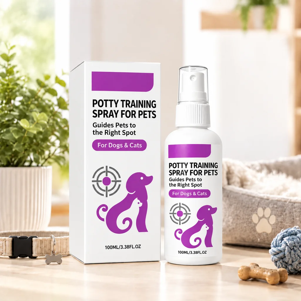 Yegbong Pet Potty Training Spray Positioning Defecation Inducer Gentle Housebreaking Aid for Dog Cat Puppy Kitten Toilet Trainer