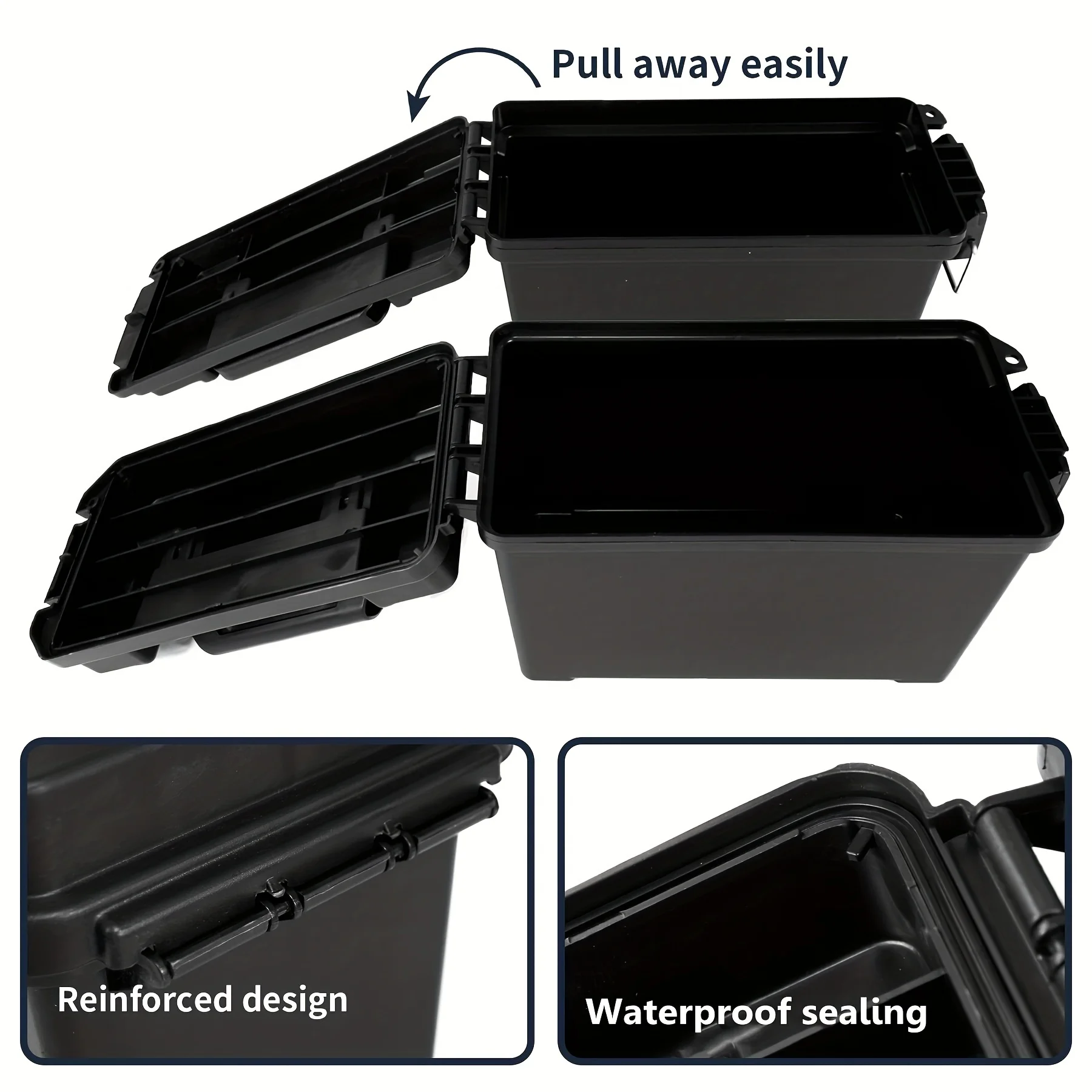 Hard Plastic Tool Case with Pre-Cut Sponge Storage Box Organizer for Tools and Hardware Protector Toolbox