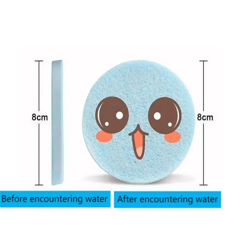 كبير الأعشاب البحرية المضغوطة قطاع غسل الوجه نفخة تدليك المياه مزيل ماكياج الإسفنج المطهر أداة الجمال للعناية بالوجه