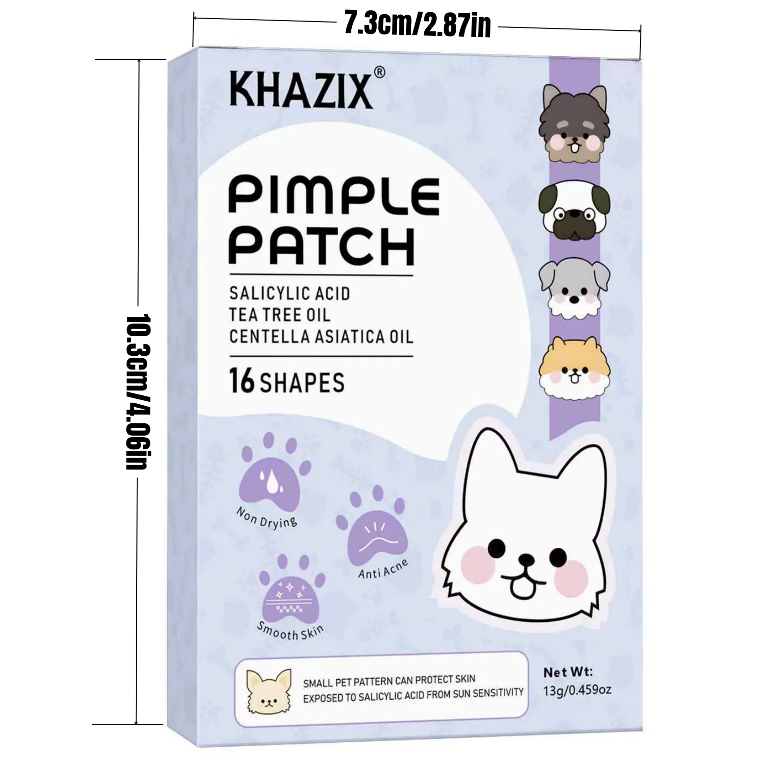 Parche para el acné de dibujos animados de 600 piezas, lindo parche para el acné corrector facial en forma de gato, seguro, no tóxico. Suave y no irritante.