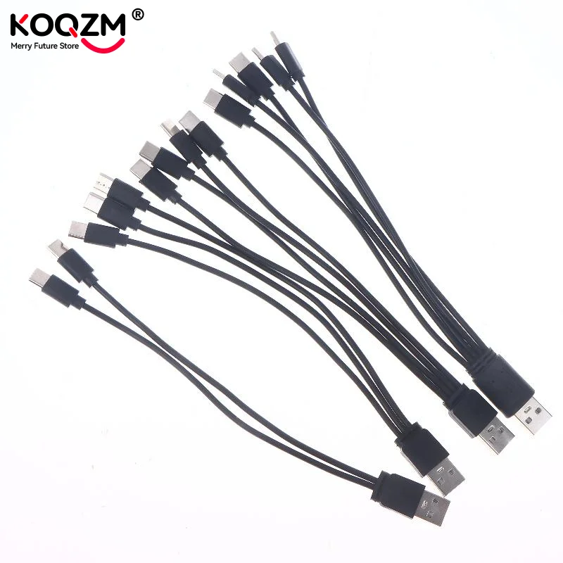 1/2Pcs 20cm USB To Type-c Splitter Adapter Cable 2/3/4/5 Port USB C Splitter Cable USB To Type C Multiple Charging Cable