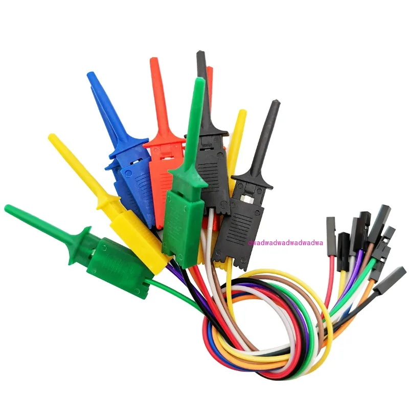 

SMD Test Hook Test Clip Logic Analyzer Clip Solder Reinforcement 5 strips with Dupont wire 20cm female