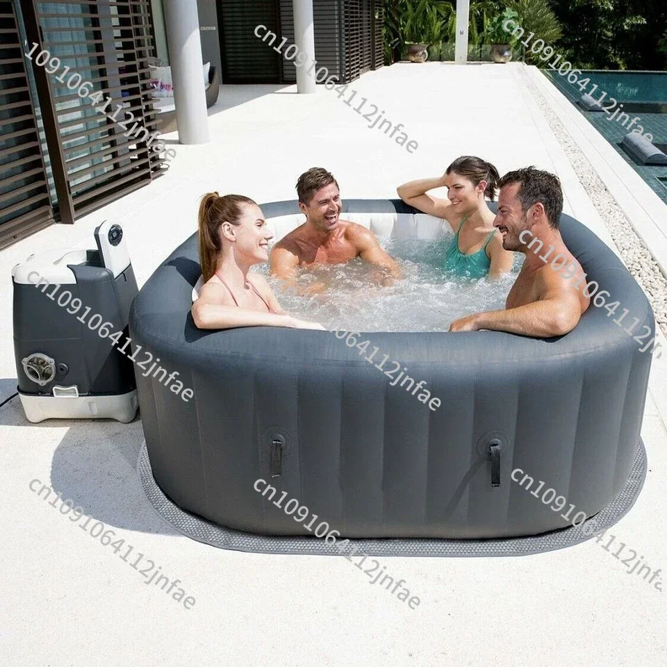 

Hawaii AirJet Inflatable Massage Spa Pool - Portable Hot Tub, Outdoor Inflatable Jacuzzi