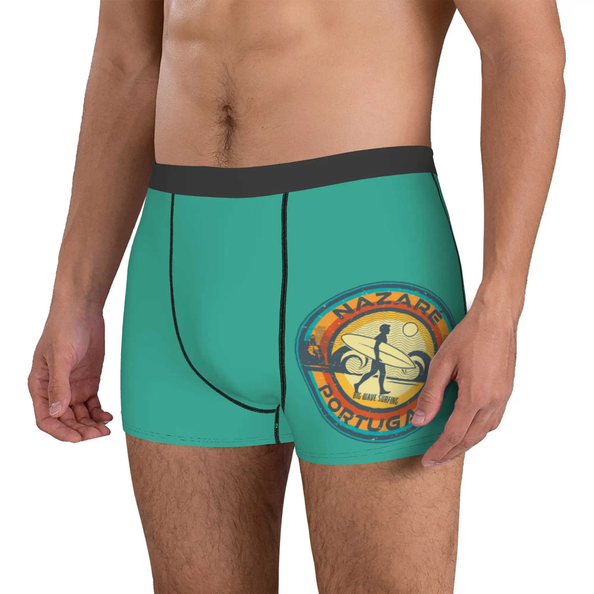 Customized Cool Summer Beach Seaside Surfer Boxers Shorts Panties Male Underpants Stretch Surfing Surf Gift Briefs Underwear