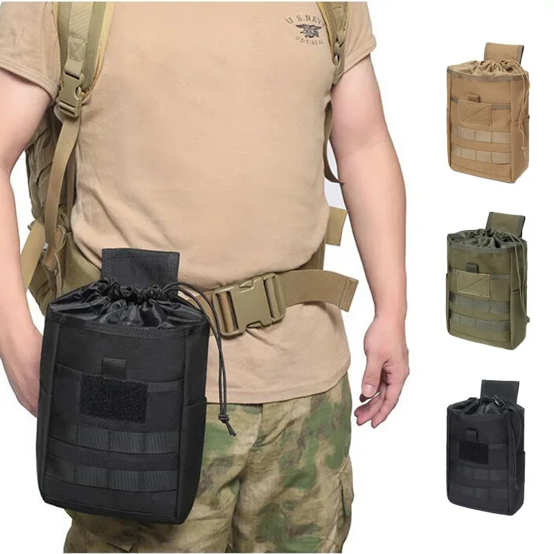 

Foldable Tactical Molle Dump Drop Pouch Ammo Magazine Waist Pack Outdoor Hunting Utility EDC Tool Accessory Folding Recovery Bag