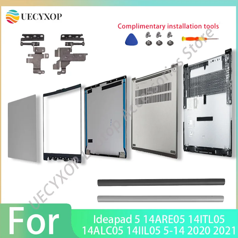 

Brand New Complete Set for Ideapad 5 14ARE05 14ITL05 14ALC05 14IIL05 Laptop LCD Back Cover, Front Bezel, Rear Lid & Bottom Case