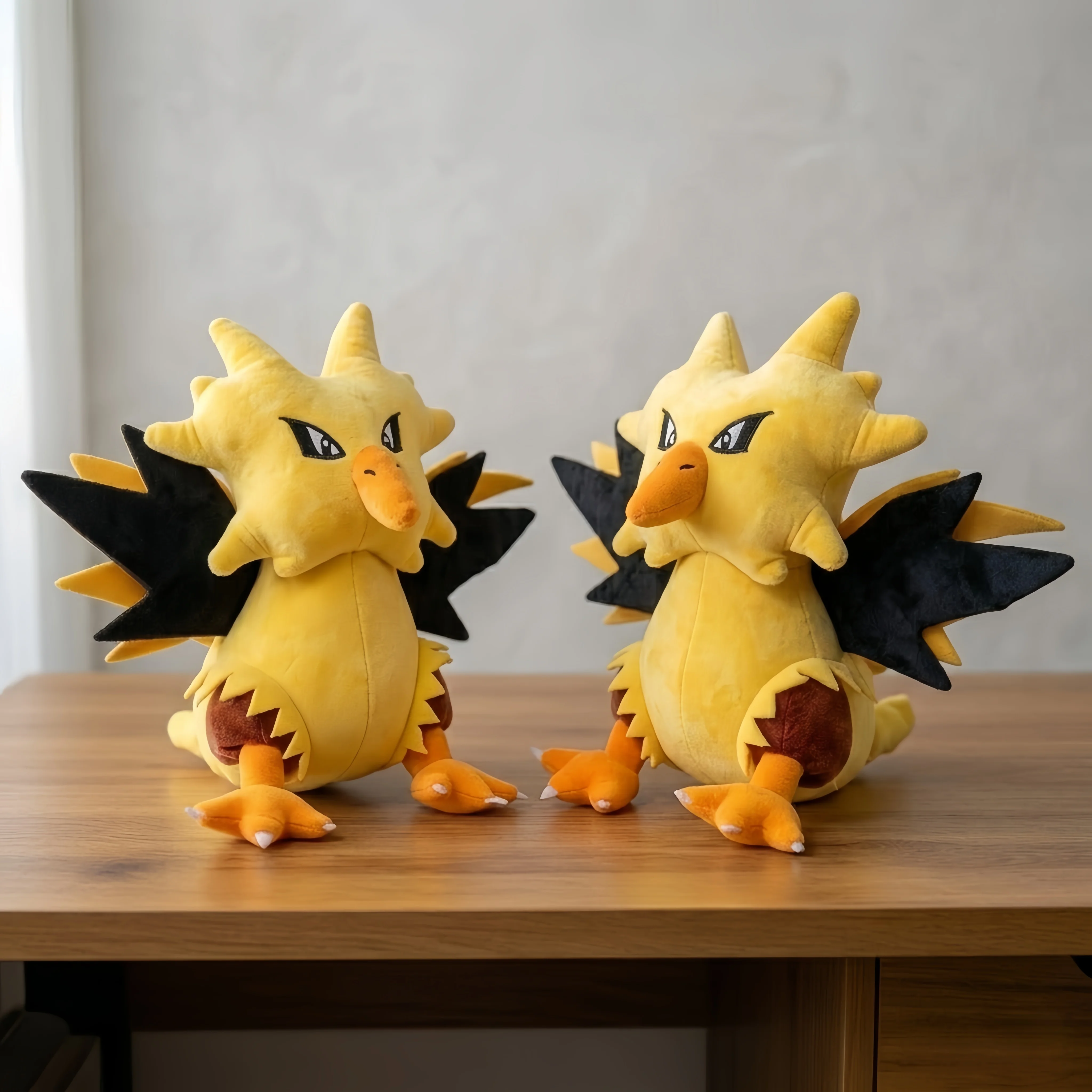Brinquedos de Pelúcia Zapdos, Bonecos de Anime, Coleção de Hobbies, Decoração Kawaii para Casa, Brinquedos para Crianças, Presentes de Aniversário