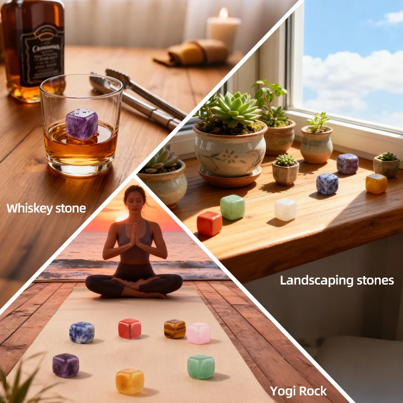 الأصفر اليشم مكعب الأحجار الكريمة زخرفة هبط كريستال مكعبات للديكور المنزل وتنظيف الطاقة-13 مللي متر مربع كريستال الخرز 12 قطعة/الحقيبة #5