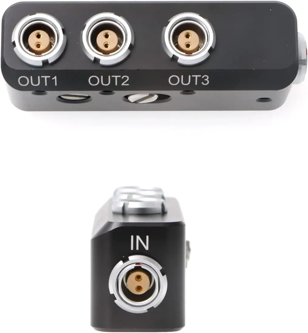 كابلات ألفين 4 × 2 دبوس كابل مقسم 1 في 3 مخرج لـ ARRI Alexa Steadicam Teradek SmallHD