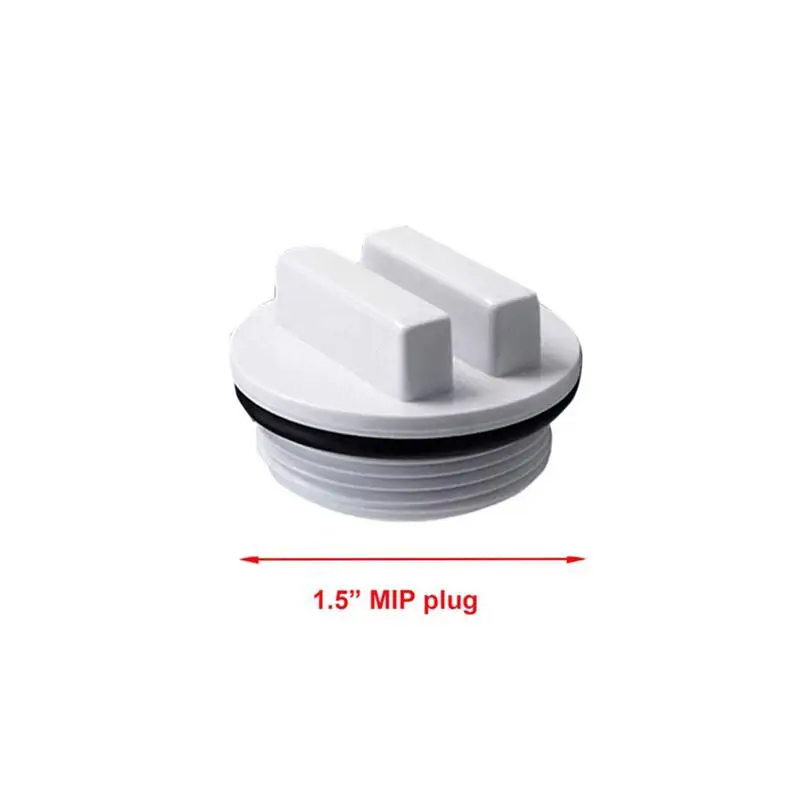 Rosca Winterizing Return Plugs com O-ring, acessórios para piscina, para parar vazamentos e transbordamento Problemas, 1.5"