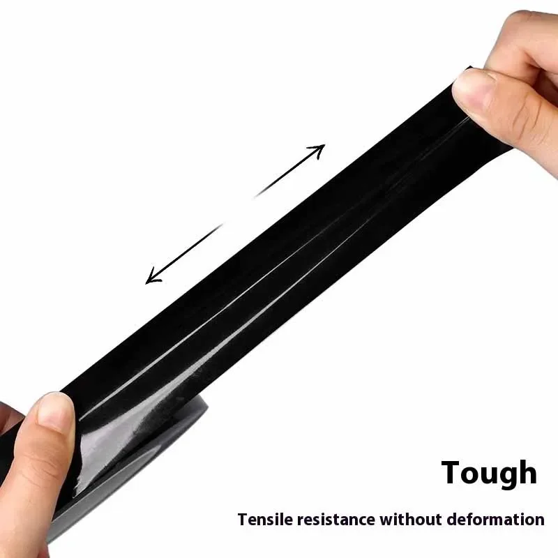 1 لفة 50 متر فيلم أسود مقاومة درجات الحرارة العالية التظليل شريط مقاوم للماء #6